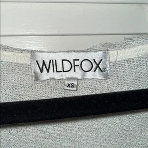 Wildfox Heather Gray Knit Top xs oversized thumbnail 2