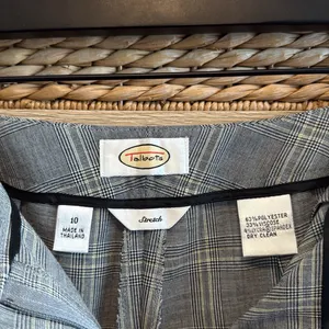 Talbots Plaid High-Rise Straight Leg Woven Career Dress Pant Trouser, 10 thumbnail 9