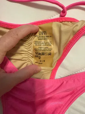 LIVE! Hot pink sparkle bikini set thumbnail 3