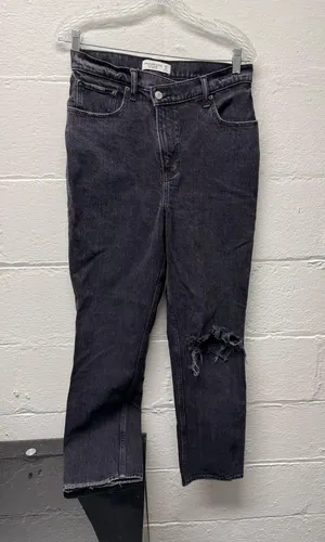 Abercrombie & Fitch The 90s Ultra High Rise Black Jeans thumbnail 3
