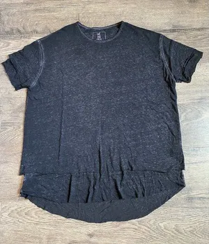 EUC Womens We The‎ Free Short Sleeve Oversized Burnt Out Flowy T-shirt Size XS thumbnail 1