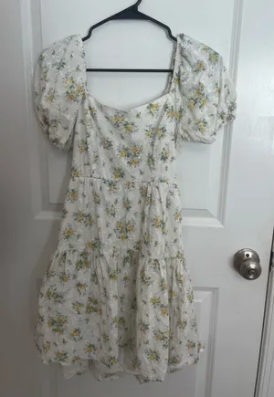 White Floral Jessica Simpson Dress thumbnail 1