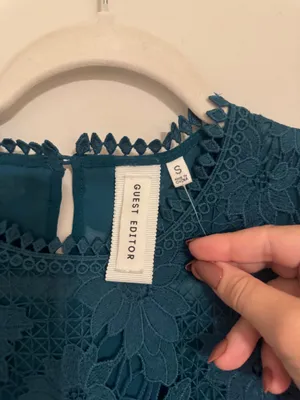 NWOT Guest Editor Lace Blouse thumbnail 4