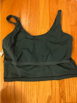 Hunter green offline by aerie sports bra thumbnail 3
