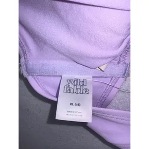 Wild Fable Lilac Purple Halter Bikini Top XL 16 Longline V-Neck Swimwear NWT thumbnail 6