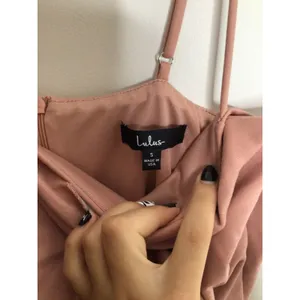Lulus Mini Dress Womens Small Pink Excellent Wrap Bodycon Adjustable Straps thumbnail 3