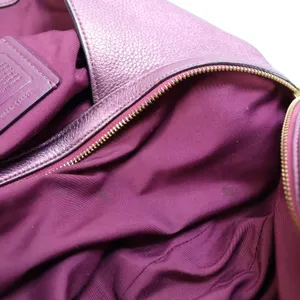 Coach Hallie Pebble Leather Shoulder Bag Metallic Berry F80271‎ Hobo Redefined thumbnail 8