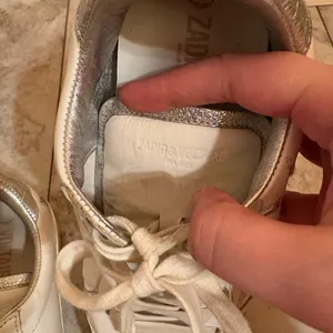 Zadig & Voltaire white leather multicolored star sneakers thumbnail 8