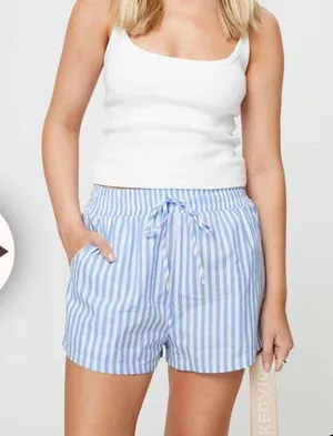 Princess Polly CHARMEN SHORTS BLUE / WHITE thumbnail 2