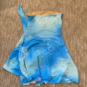 White Fox Blue Strapless Dress thumbnail 2