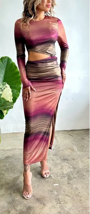 Metallic Dress Multiple thumbnail 1