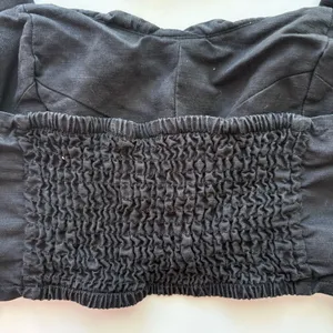 Reformation women’s size 0 Black Halter Crop‎ Top thumbnail 6