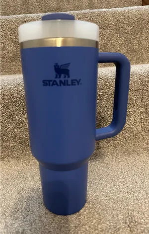 Stanley 40 oz stainless steel quencher tumbler blue thumbnail 1