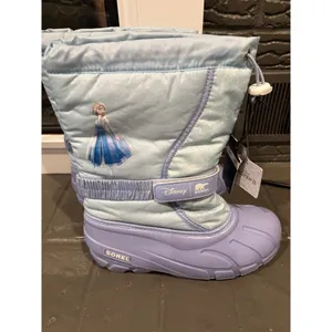 Sorel Women's Disney Frozen‎ Elsa Snow Boots Waterproof Winter Blue Size 7 thumbnail 5