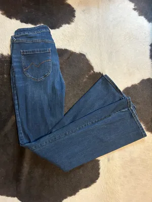 Cleo + Wolf High Rise Bootcut Jeans Blue Size 31 thumbnail 2