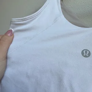 Lululemon Align Tank White Linen Cropped Strappy Nulu Fabric Size 8 A / B Cup thumbnail 5