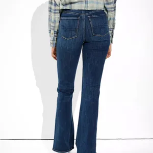American Eagle Outfitters Super High Waisted Split Hem Flare & Wide Leg Jeans thumbnail 2