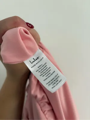 NWT Lulu’s Fabulous Finesse Light Pink Metallic Twist Front Maxi Dress Size XXS thumbnail 11