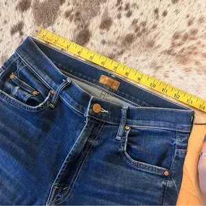 MOTHER The Insider Crop Step Fray‎ In Teaming Up Jeans Size 26 Boot Cut thumbnail 10