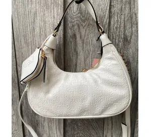 Juicy Couture | White Shoulder Bag with Coin Pouch & Chain Detail thumbnail 4