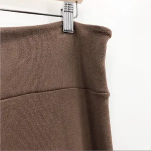 WOMN. Thea Leggings Brown Ribbed High Rise Stretchy XXL NEW thumbnail 6