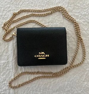Coach Mini Wallet on Chain/Crossbody Purse - New! thumbnail 1