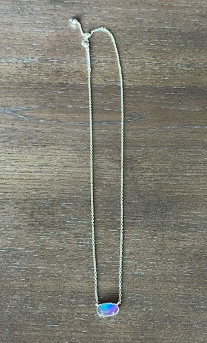 Kendra Scott Elisa Gold Necklace Dichroic Glass thumbnail 3