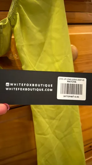 White Fox Boutique Crop Long Sleeve thumbnail 2