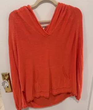 Free People Orange Hoodie thumbnail 1