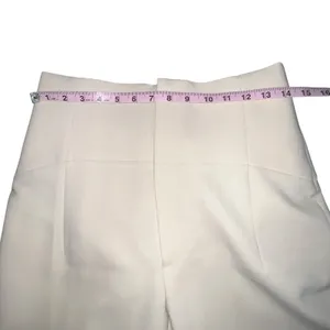 Zara‎ Beige Straight Leg High Waisted Polyester Dress Pants Women Size Medium thumbnail 4