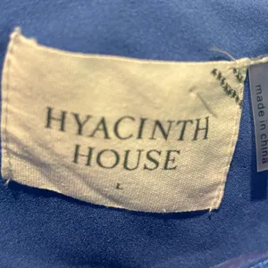 Tuckernuck Hyacinth House Luna Blue One Shoulder Satin Midi Dress - size Large thumbnail 5