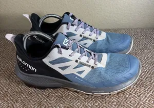 Salomon Outpulse Gore-Tex Hiking Shoes Womens Sz 8.5 Blue Grey Outdoor Gorpcore thumbnail 1