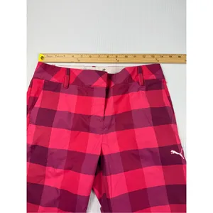 Puma Golf Shorts Plaid Athletic‎ Casual Walking Activewear Womens thumbnail 2