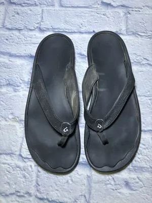 OluKai Ohana Sandals Womens Size 11 Black Flip Flops Thong Comfort Summer thumbnail 3