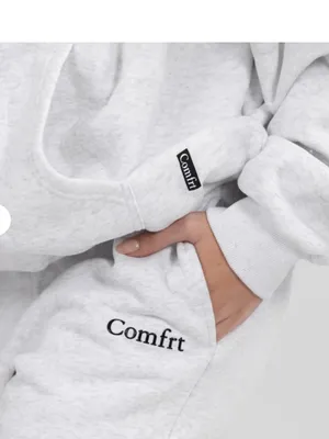 Comfrt Cloud Heather Gray Sweatpants Joggers Embroidered Logo Women Size 3X Plus thumbnail 2