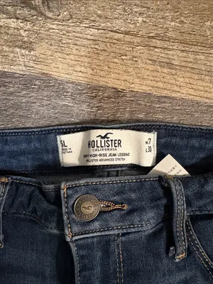Hollister Women's Dark Blue Distressed Skinny‎ Jeans Size 5L thumbnail 2