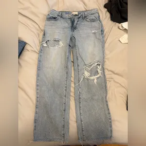 PacSun Light Blue Distressed straight Jeans thumbnail 2