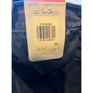 Levi’s Ribcage Bell Flare Leg Jeans in Black Size 39x32 NWT! thumbnail 12