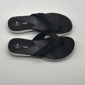 Clarks Cloudsteppers Arla Glitz Black Flip Flop Sandals Womens Size 10 thumbnail 6