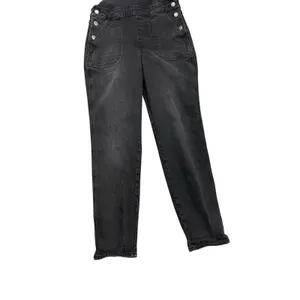 Old Navy O.G. Straight Black Y2K Jean Overalls Size 0 Women's Utility Denim thumbnail 3