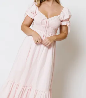 The Worth Collective - Holdyn 100% Cotton Dress Pink thumbnail 2