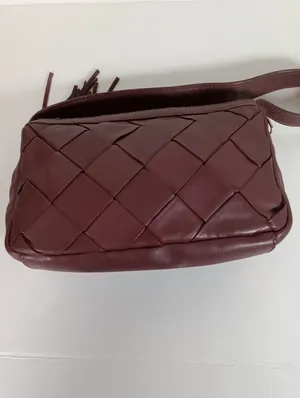 Hobo Woven Leather Shoulder Bag Purse Tazzel Zip thumbnail 3