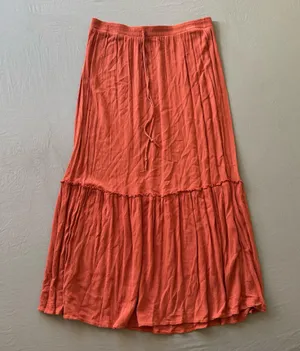 Crepe Tiered Maxi Skirt thumbnail 1