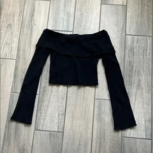 Honey Punch Black Ribbed Knitwear thumbnail 4