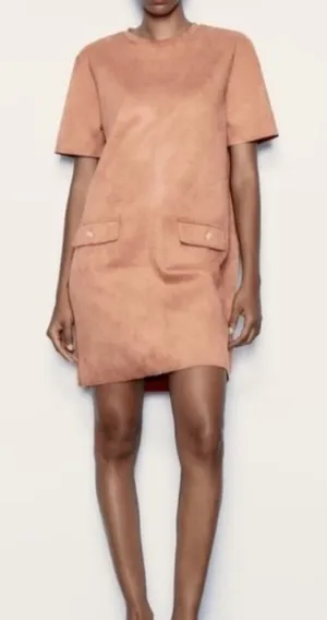 Zara Tan Mini Dress thumbnail 1