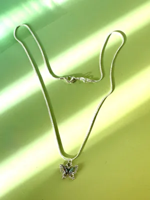 Sterling Silver Butterfly Necklace thumbnail 4