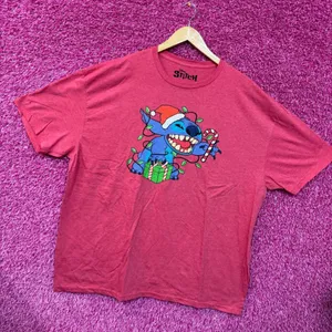 Lilo and Stitch Christmas T-shirt size 3xl thumbnail 3