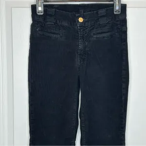 7 For All Mankind Black and Burgundy Corduroy Pants‎ Size 24 thumbnail 12