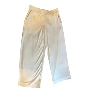 Haven Well Within White Knit Lounge Pants Small Wide Leg Travel Cotton thumbnail 6