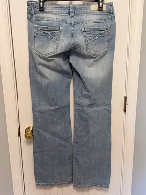 Western Cowgirl Bootcut Jeans Rock & Roll Light Wash Stretch 31x34 thumbnail 3